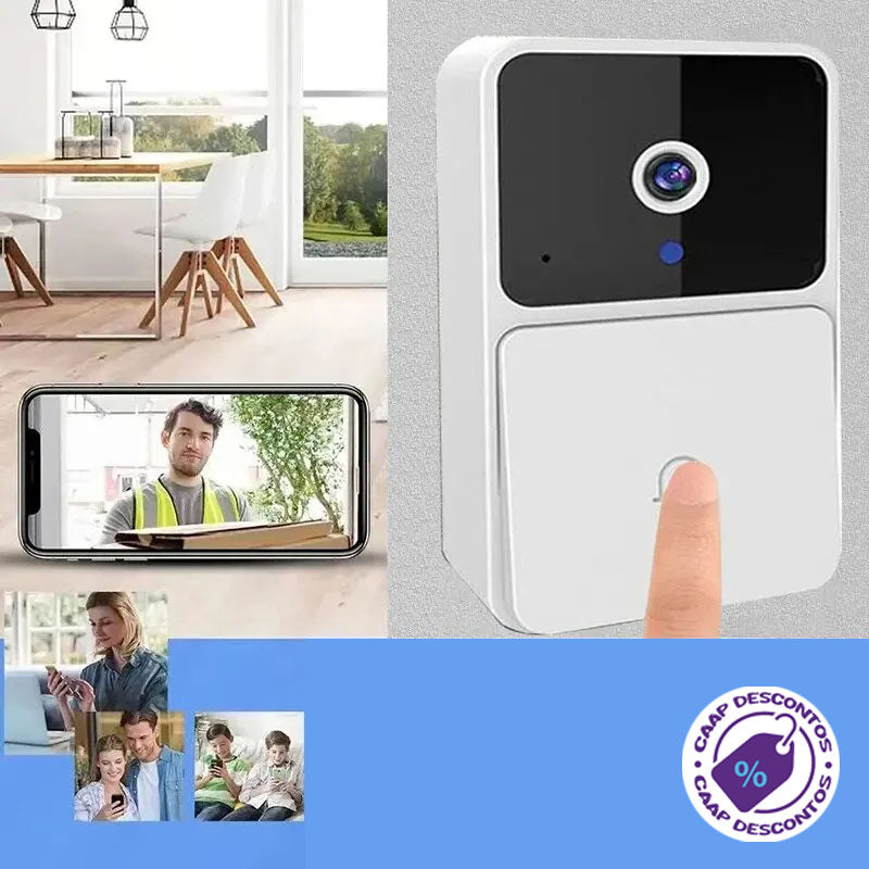 SecureVision Pro: Campainha de Vídeo Wi-Fi com Segurança Noturna