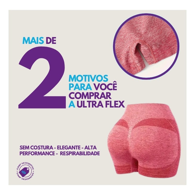 Ultra Flex Bermuda Fitness Sem Costura - Pague 3 LEVE 4!