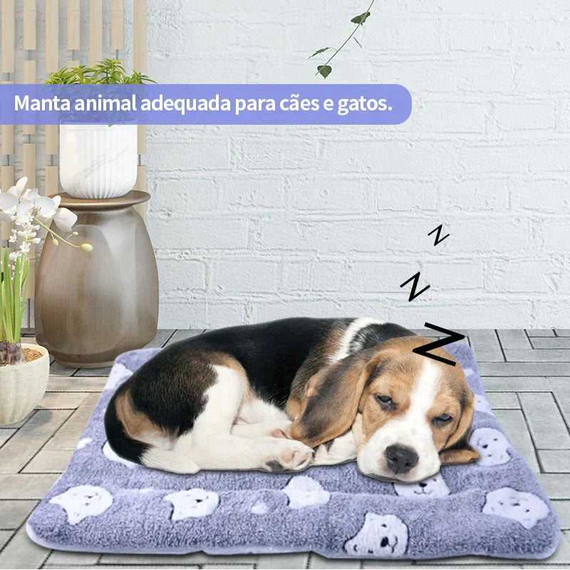 Cobertor peludo - serve como caminha para seu pet - Caap Descontos